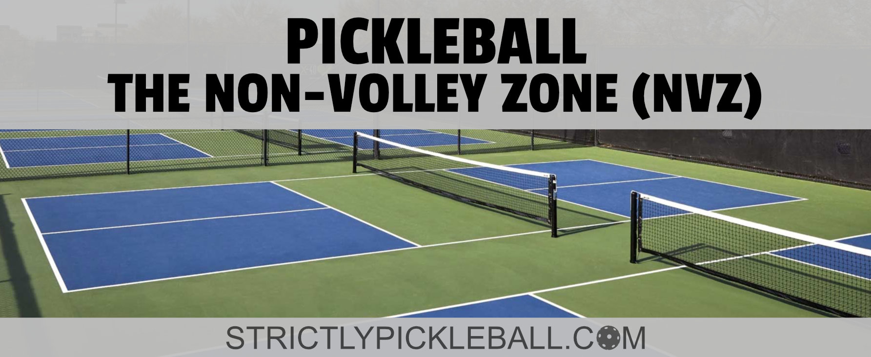 Pickleball - The Non Volley Zone And NVZ Line - STRICTLY PICKLEBALL